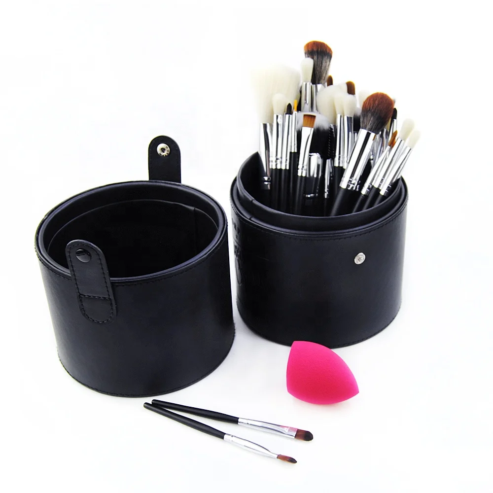 33 Pieces Synthetic Makeup Brush Set makeup sponge professional Make Up Brush Kit Make up Bruses Set With Cylinder Case Bag, Black , or customized
33 Pieces Synthetic Makeup Brush Set makeup sponge professional Make Up Brush Kit Make up Bruses Set With Cylinder Case Bag, Black , or customized