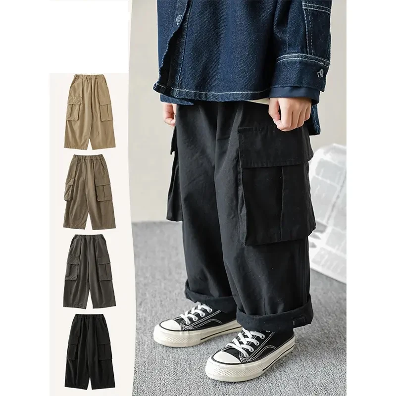 Factory Custom 100% Cotton Casual Straight-leg Trousers For Kids Wholesale Multi Pockets Streetwear Boys Cargo Pants Kids
Factory Custom 100% Cotton Casual Straight-leg Trousers For Kids Wholesale Multi Pockets Streetwear Boys Cargo Pants Kids