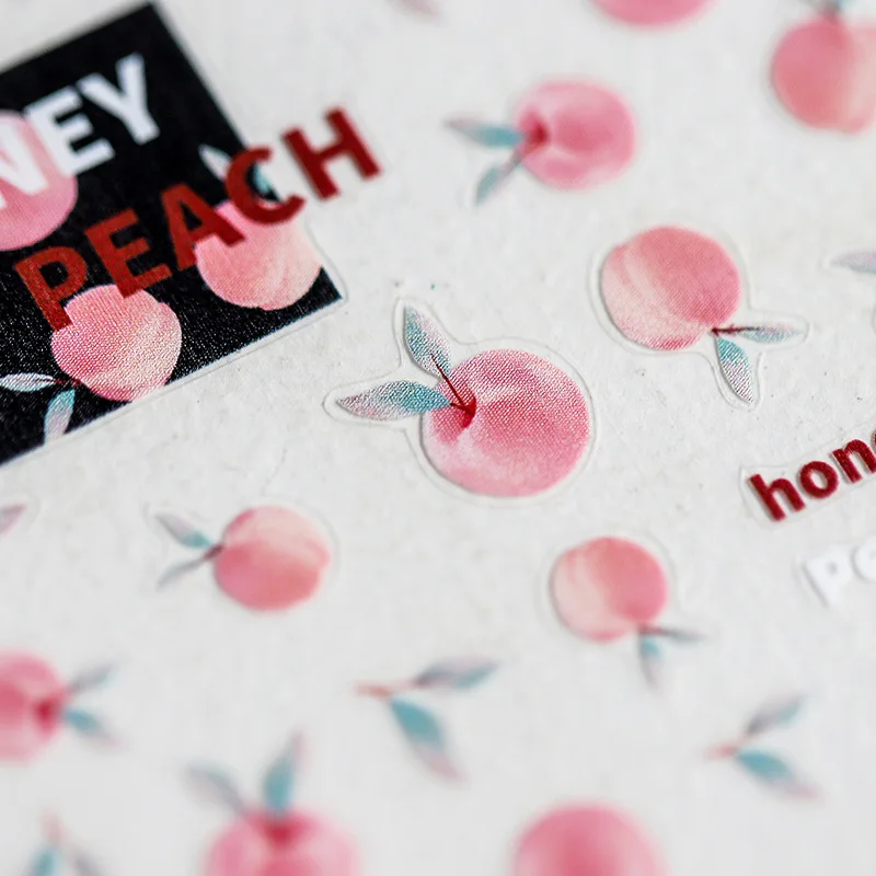 Fruit cherries5D Adhesive Nail Stickers Peach Pro Transparent Stickers Embossed Nail Decal, 5d embossed nail art sticker
Fruit cherries5D Adhesive Nail Stickers Peach Pro Transparent Stickers Embossed Nail Decal, 5d embossed nail art sticker