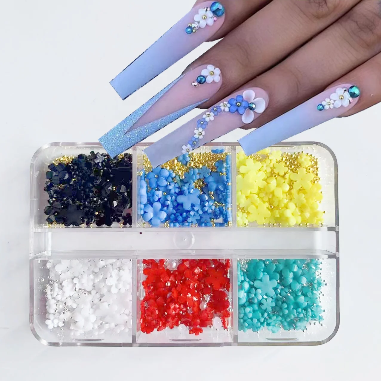 Beauty top New Design Nail acrylic 3D nail flowers for nail art 
Beauty top New Design Nail acrylic 3D nail flowers for nail art