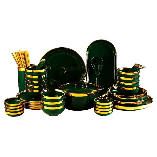 European Style Porcelain Dinner Sets Food Ceramic Plate Set Green Ceramic Dinnerware Set
European Style Porcelain Dinner Sets Food Ceramic Plate Set Green Ceramic Dinnerware Set