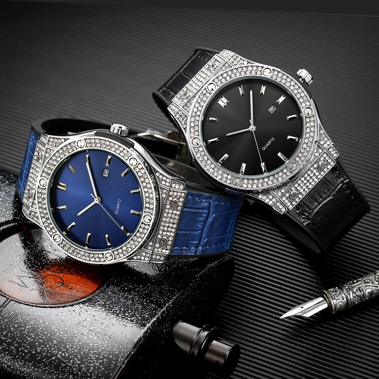 Electronic Quartz Watches Iced Out Micro Pave Cubic Zirconia Hip Hop Style For Men Hand Watch Gents Gift
Electronic Quartz Watches Iced Out Micro Pave Cubic Zirconia Hip Hop Style For Men Hand Watch Gents Gift