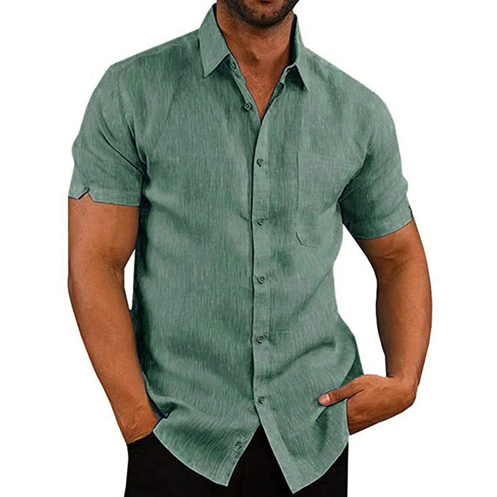 Mandarin Collar Mens Shirts Men's Summer Casual Slim Short Sleeve Pockets Shirts Top Beach Blouse
Mandarin Collar Mens Shirts Men's Summer Casual Slim Short Sleeve Pockets Shirts Top Beach Blouse
