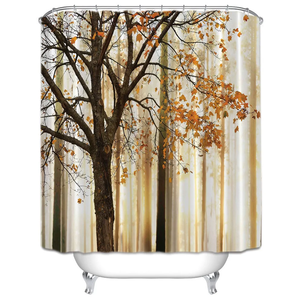 Landscape printing curtain fabric bathroom waterproof partition curtain tree landscape theme bathroom curtain
Landscape printing curtain fabric bathroom waterproof partition curtain tree landscape theme bathroom curtain