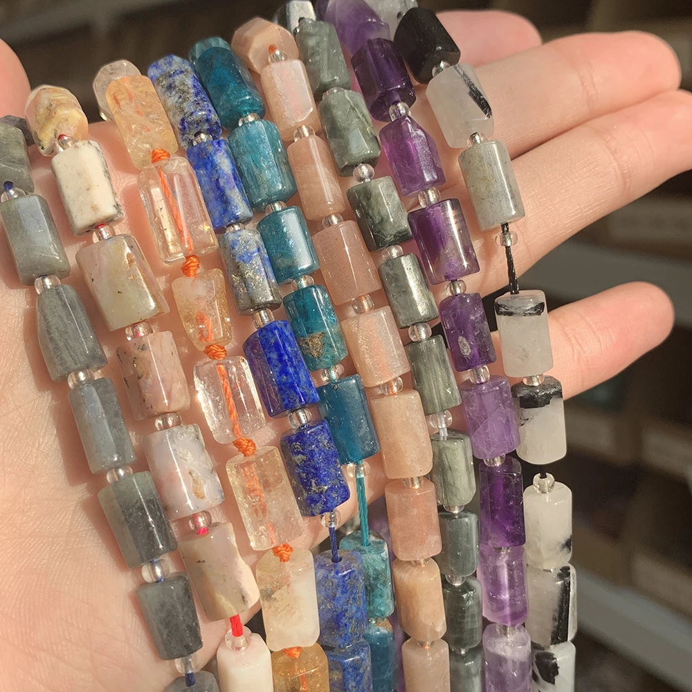 Wholesale 15Inches Cylinder Shape Sunstone/Amethysts/Lapis Lazuli Natural Stone Beads for Jewelry Making DIY
Wholesale 15Inches Cylinder Shape Sunstone/Amethysts/Lapis Lazuli Natural Stone Beads for Jewelry Making DIY
