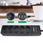 Logo Customization Power Board Socket European Extension Socket 5 Way Indoor Usb Power Board