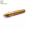 non-standard auto gear flexible drive shaft customized threaded brass hex shaft