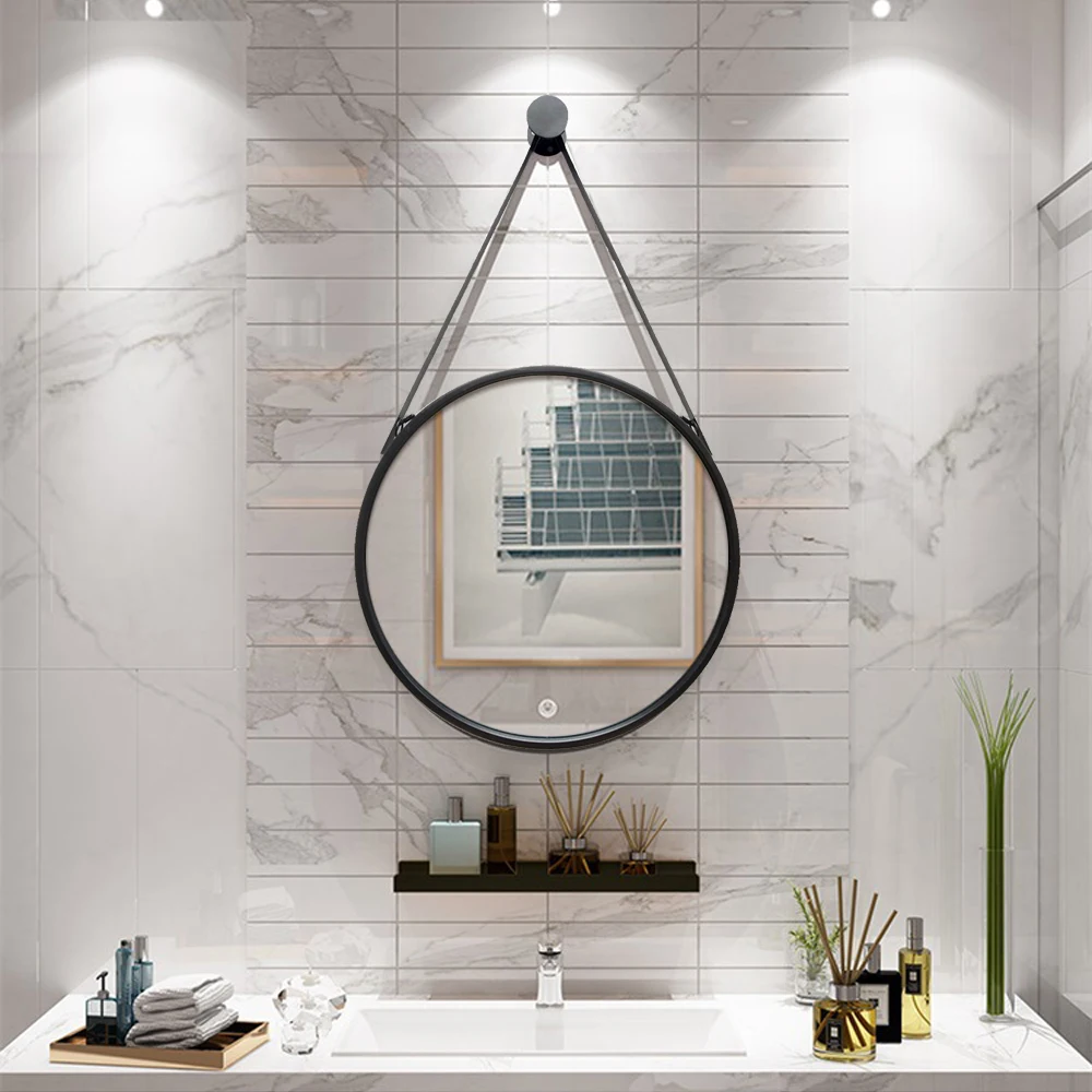 Diameter 45.6cm Black Decorative Hanging Wrought Iron Frame Round OEM Wall Mirror for Home Decoration
Diameter 45.6cm Black Decorative Hanging Wrought Iron Frame Round OEM Wall Mirror for Home Decoration