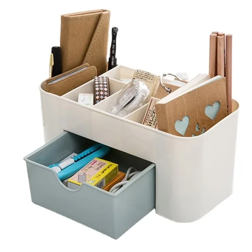 Plastic Desktop Cosmetics Storage Box Multifunctional Jewelry Collection Box/Holder/Organizer
Plastic Desktop Cosmetics Storage Box Multifunctional Jewelry Collection Box/Holder/Organizer