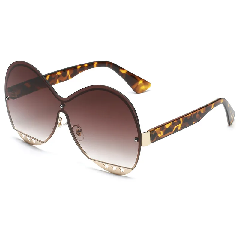 Hotsale 2021 new designer big one piece round rimless glasses women sunglasses, Mixed color
Hotsale 2021 new designer big one piece round rimless glasses women sunglasses, Mixed color