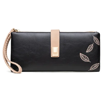Minimalistic and Matte and leaf style PU material young lady clutch making bag long wallet card holder
Minimalistic and Matte and leaf style PU material young lady clutch making bag long wallet card holder