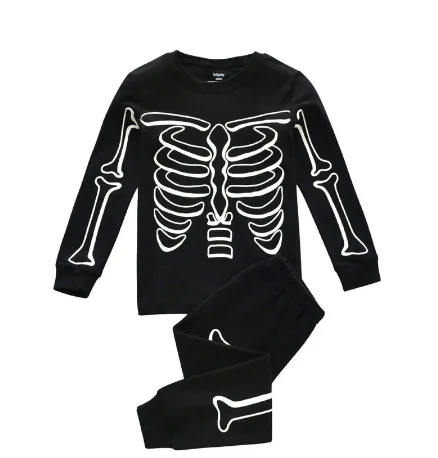Baby Kids Clothes 2020 Toddler Kids Pajamas Boys Glow in Dark Halloween Skeleton Cotton Sleepwear Set Fashion Children's Suits
Baby Kids Clothes 2020 Toddler Kids Pajamas Boys Glow in Dark Halloween Skeleton Cotton Sleepwear Set Fashion Children's Suits
