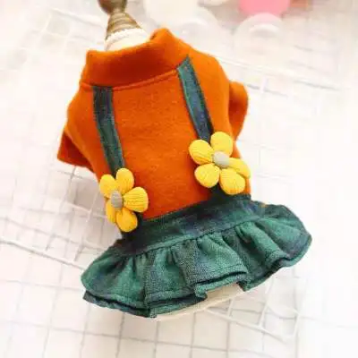Small chrysanthemum warm Fashionable girls dog fleece sweater clothes dress, Customized color
Small chrysanthemum warm Fashionable girls dog fleece sweater clothes dress, Customized color