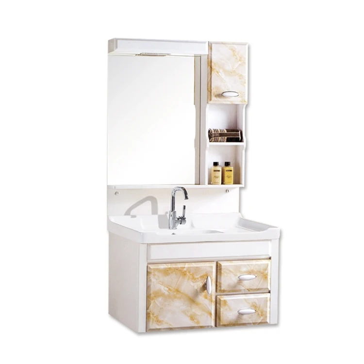 PVC mirror cabinet modern bathroom vanity from henan china