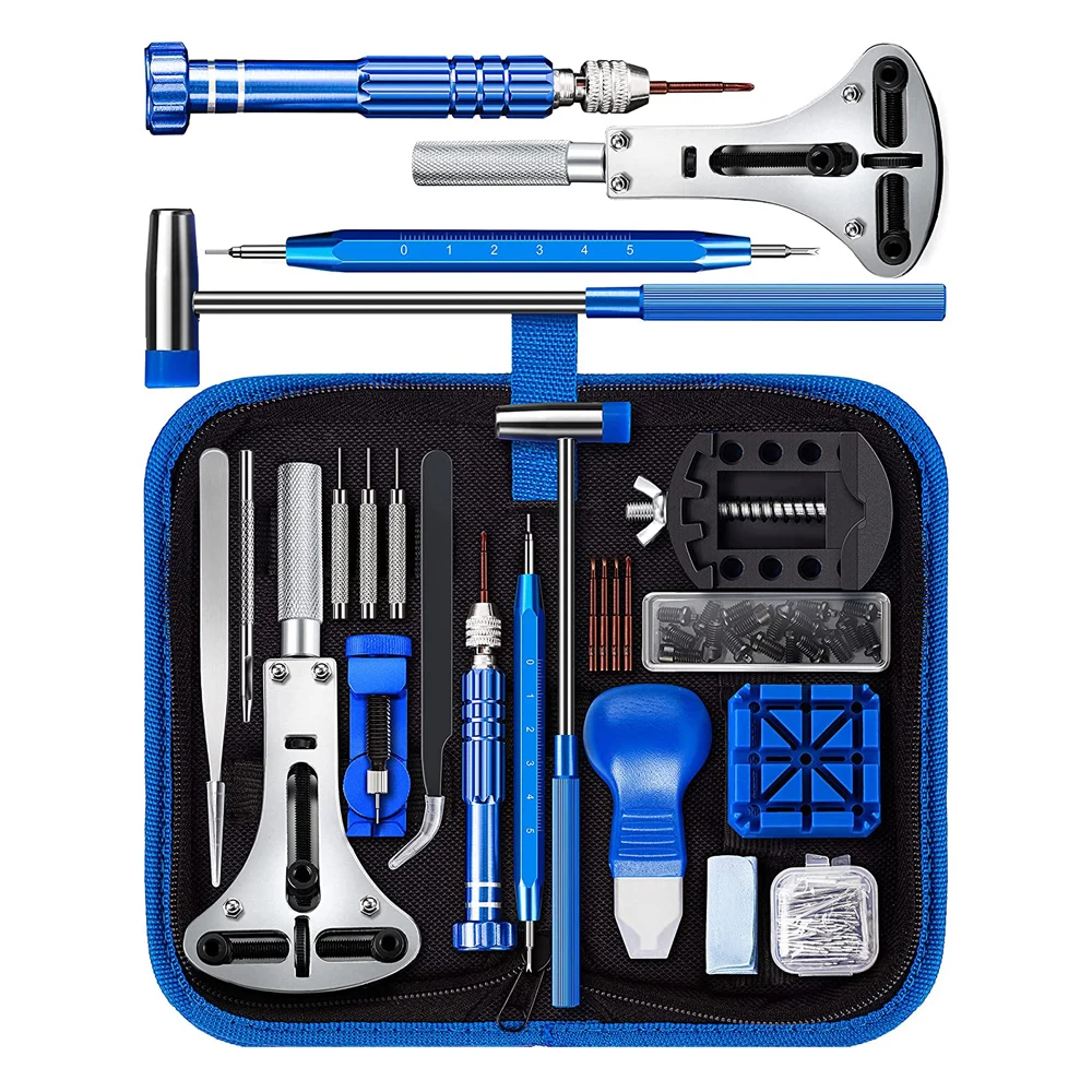 Watch Repair Tool Kit Professional Repair Set with Replacement Batteries and Instruction Manual
Watch Repair Tool Kit Professional Repair Set with Replacement Batteries and Instruction Manual