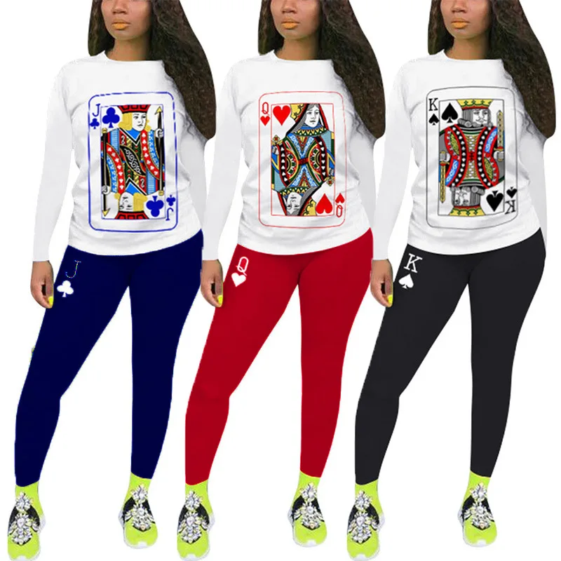 GX4084A boutique Fall Women Casual pants Suit deck of cards Top And Pants Trousers 2021 trendy woman two pieces pants set, Picture
GX4084A boutique Fall Women Casual pants Suit deck of cards Top And Pants Trousers 2021 trendy woman two pieces pants set, Picture