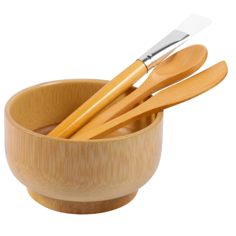 4Pcs DIY Face Mask Mixing Tool Set Natural Spatula Eco-friendly Bamboo Wooden Mask Bowl Brush,Bamboo Spatula Cosmetics With Bowl
4Pcs DIY Face Mask Mixing Tool Set Natural Spatula Eco-friendly Bamboo Wooden Mask Bowl Brush,Bamboo Spatula Cosmetics With Bowl