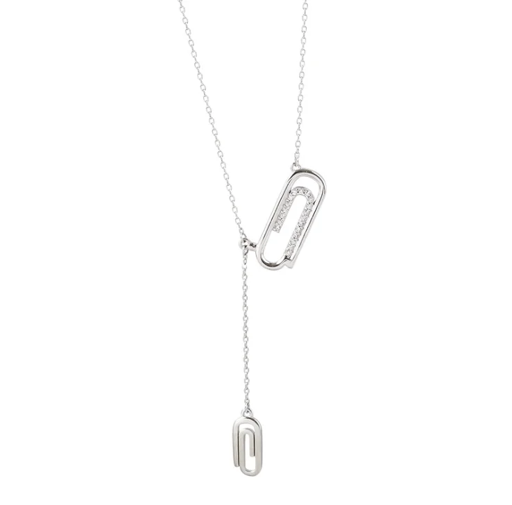 Hot Sale Paper Clip Necklace Plata 925 For Baby Girl Gift Wedding Necklace Jewelry Necklace
Hot Sale Paper Clip Necklace Plata 925 For Baby Girl Gift Wedding Necklace Jewelry Necklace