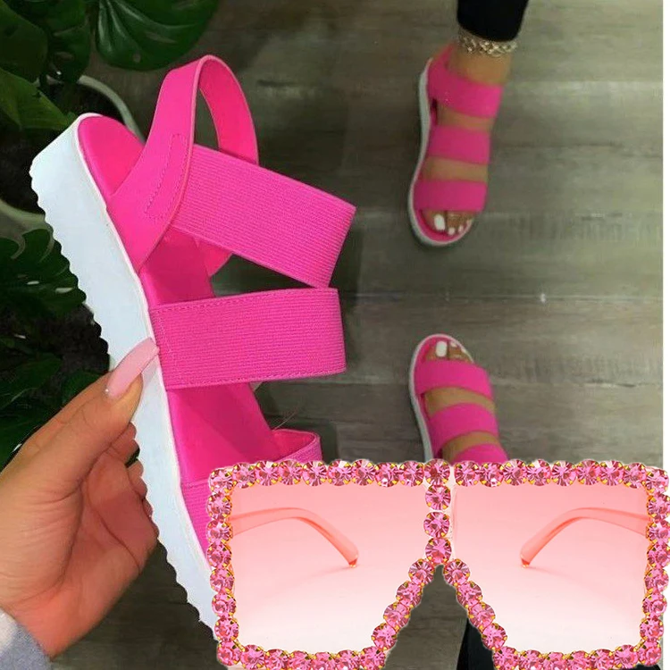 Free Shipping Wholesale Link Slipper Shoes Women Platform Sandals Summer Hot Sandal and Sunglasses Set
Free Shipping Wholesale Link Slipper Shoes Women Platform Sandals Summer Hot Sandal and Sunglasses Set