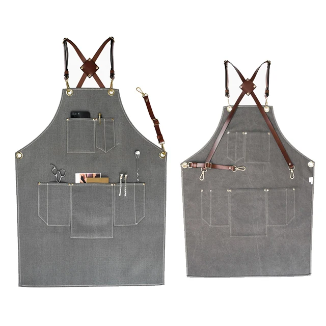 SunYue Bartender Apron For Men 100% Cotton Canvas Leather Apron Barista, Can be customized
SunYue Bartender Apron For Men 100% Cotton Canvas Leather Apron Barista, Can be customized