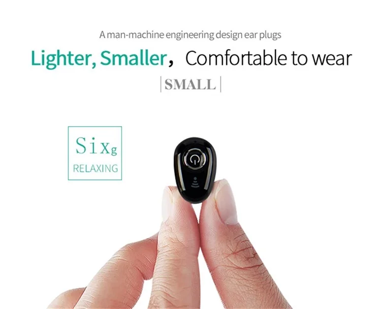 S650 V4.2 Sport Mobile Earphone Wireless Bluetooth Headphone Hands Free Stereo In Ear Earplug with Microphone - ANKUX.COM