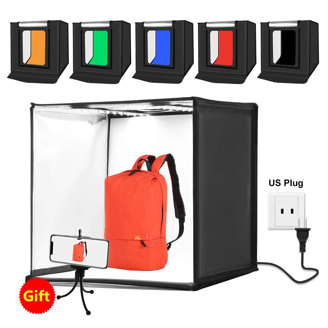 small soft light equipment Portable folding photography tent set 60cm studio with led light photo box
small soft light equipment Portable folding photography tent set 60cm studio with led light photo box