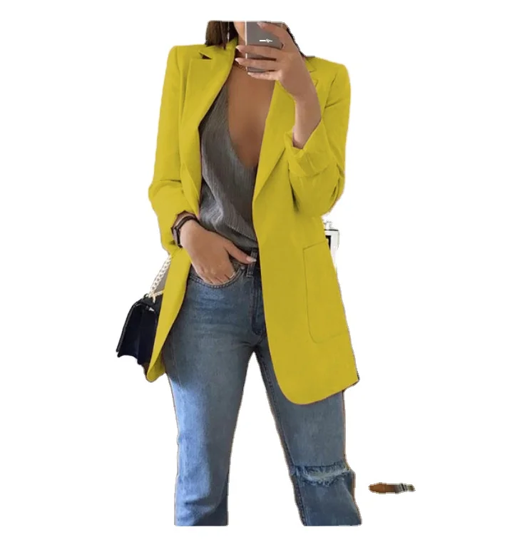 blazer for women ladies Long Sleeve Women Tops Suit Coat Solid Color Office OL Style Cardigans Blazer Suits Mujer
blazer for women ladies Long Sleeve Women Tops Suit Coat Solid Color Office OL Style Cardigans Blazer Suits Mujer
