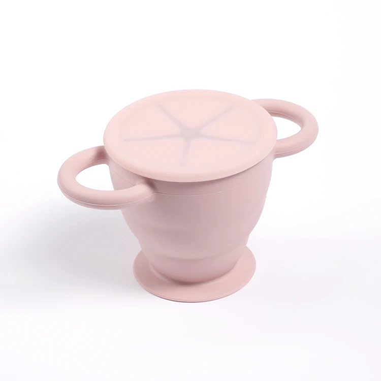 Spill Proof Kids Travel Baby Food Snack Silicone Baby Cups Foldable Kids Snack Container Cup for Toddler, Blue, pink, light green, customized
Spill Proof Kids Travel Baby Food Snack Silicone Baby Cups Foldable Kids Snack Container Cup for Toddler, Blue, pink, light green, customized