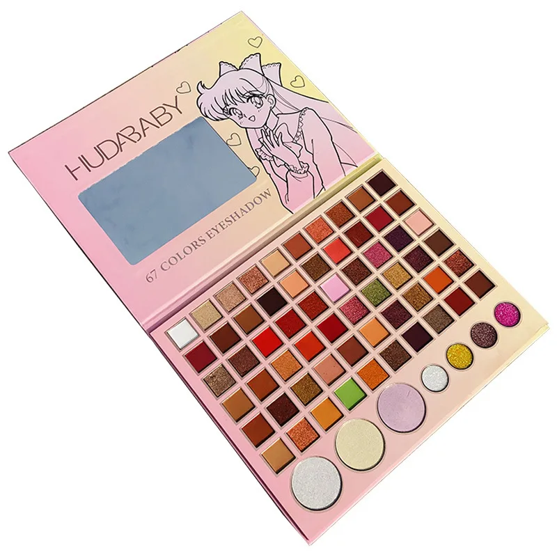 Eyeshadow palette 67 colors highlighting blusher all-in-one palette pearlescent matte European and American large eye shadow
Eyeshadow palette 67 colors highlighting blusher all-in-one palette pearlescent matte European and American large eye shadow