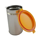 Tin Cans Container Airtight Silver Tea Food Containers Tins with Buckle Round Tin Cans