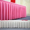 Outdoor wedding mariage ceremony pleated ice silk stage decoration skirting
