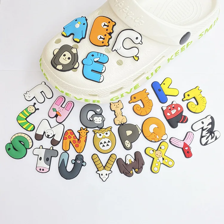 2022 design letter soft PVC animal cartoon children's shoes decoration DIY crocodile shoes Charm
2022 design letter soft PVC animal cartoon children's shoes decoration DIY crocodile shoes Charm