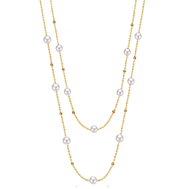 vintage layered solid 18k gold freshwater pearl 86cm long pearl sweater chain necklace beaded multilayer necklace
vintage layered solid 18k gold freshwater pearl 86cm long pearl sweater chain necklace beaded multilayer necklace