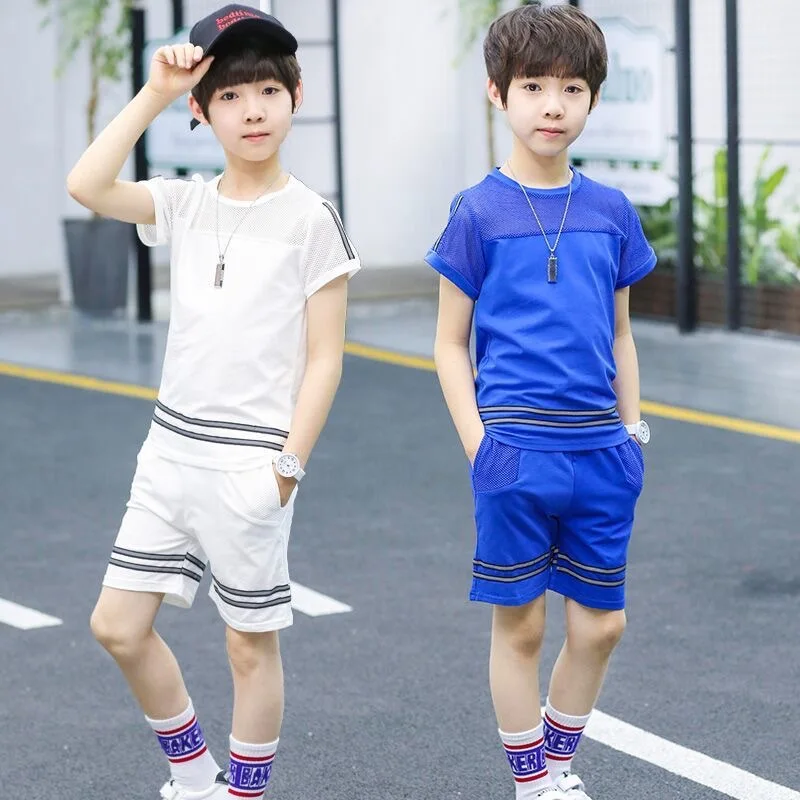 Baby Boys New Casual Fashion Clothing Sets Summer Children's T Shirt Shorts 2 Pcs Suit Kids Boys Set, White,blue
Baby Boys New Casual Fashion Clothing Sets Summer Children's T Shirt Shorts 2 Pcs Suit Kids Boys Set, White,blue