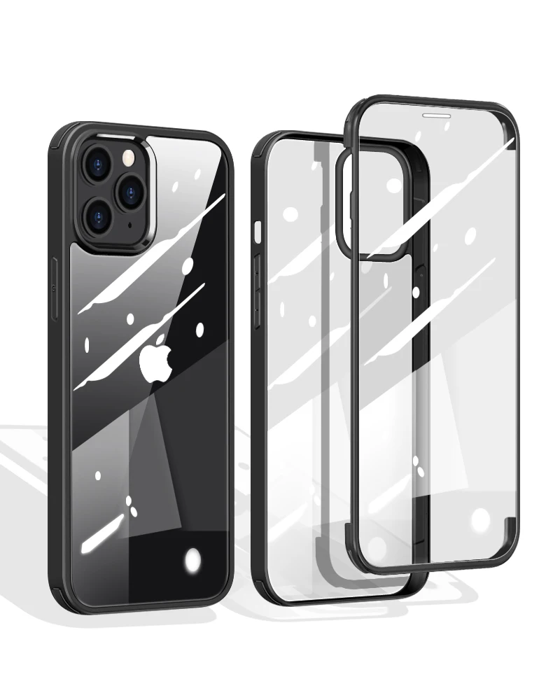 360 Body Anti Scratch TPU High Transparent Double-sided Glass Wholesale Mobile Phone Accessories Case for iPhone 12 mini pro max
360 Body Anti Scratch TPU High Transparent Double-sided Glass Wholesale Mobile Phone Accessories Case for iPhone 12 mini pro max