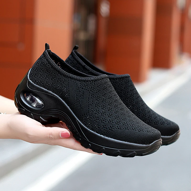 Womens Wholesale 2020 Slip On Breathe Mesh Fashion Sneakers Comfort Wedge Platform Women Non-Slip Nursing Loafers Walking Shoes
Womens Wholesale 2020 Slip On Breathe Mesh Fashion Sneakers Comfort Wedge Platform Women Non-Slip Nursing Loafers Walking Shoes