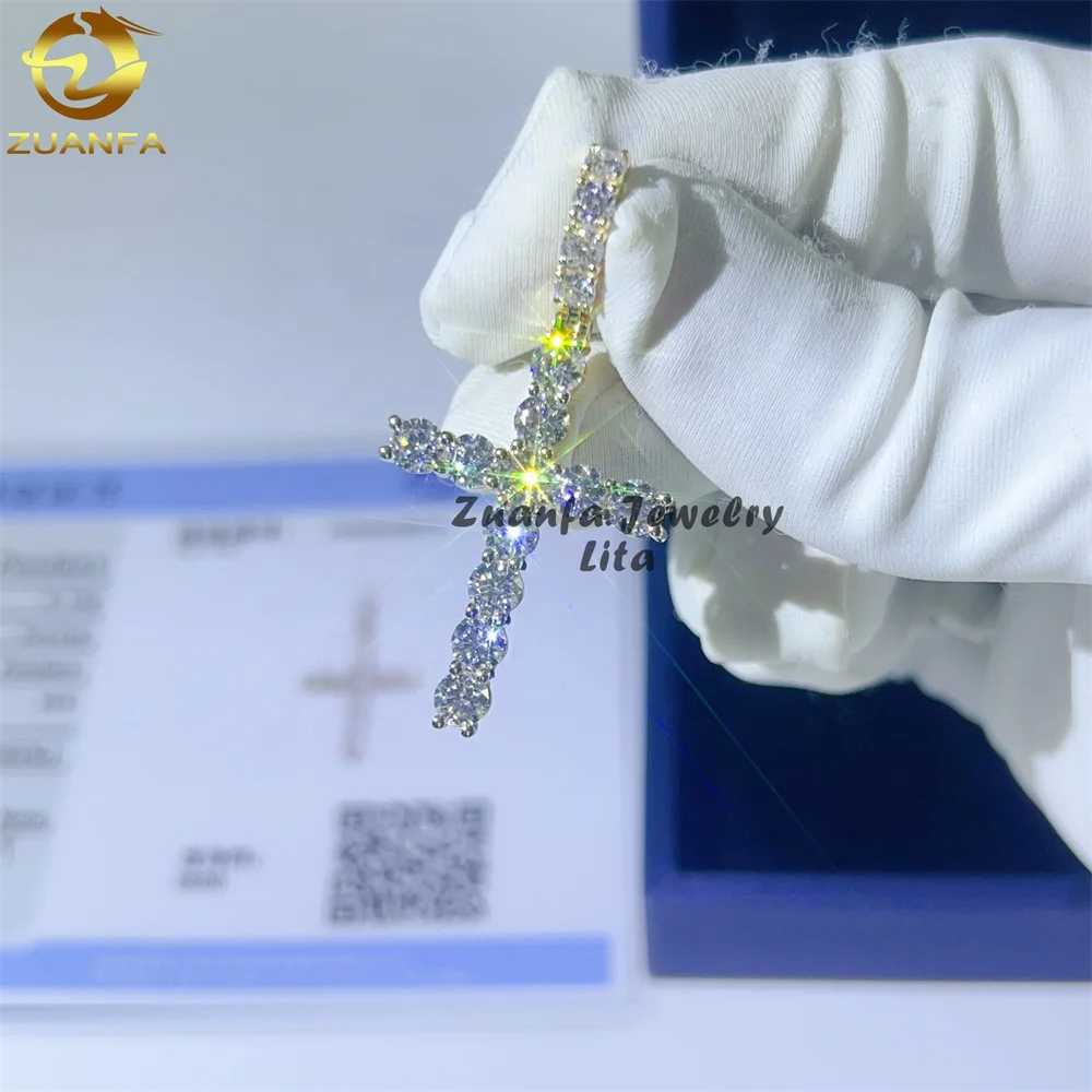 Top quality certified vvs diamond hip hop solid gold jewelry 14k real gold moissanite cross pendant
Top quality certified vvs diamond hip hop solid gold jewelry 14k real gold moissanite cross pendant