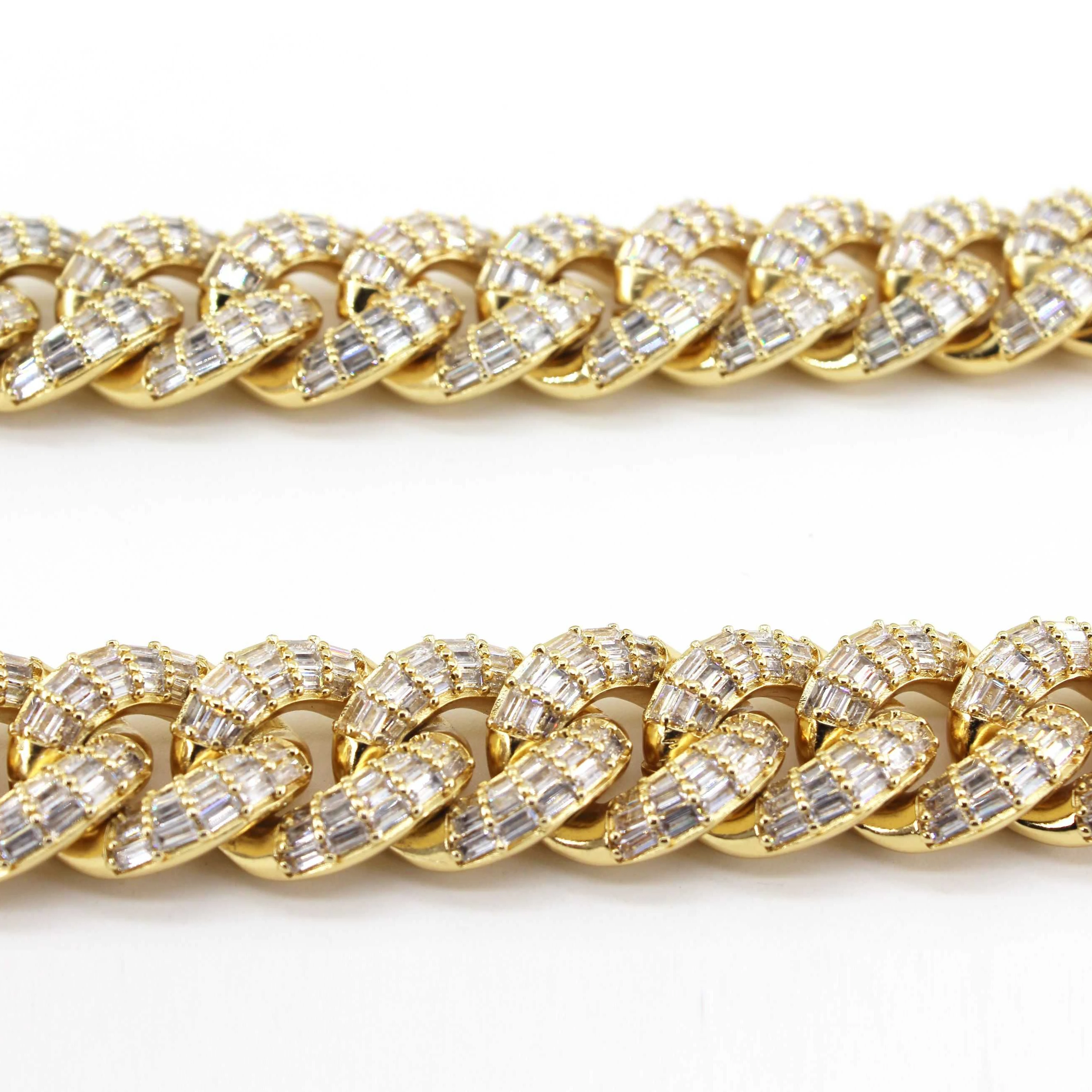 New selling 18k gold plating cuban link chain iced out cuban chain hip hop chain fine jewelry men
New selling 18k gold plating cuban link chain iced out cuban chain hip hop chain fine jewelry men
