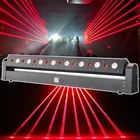Dj laser light 8pcs stage laser+strobe moving head laser lights for night club