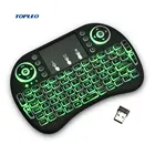 Ergonomic surface pocket android smart tv laptop electronic mechanical gaming led backlit usb mini wireless keyboard