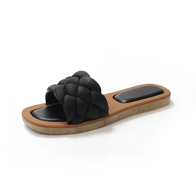 Squared Open Toe Slide Sandals Braided Single Strap Leather Low Heel Flat Slippers, Customized color
Squared Open Toe Slide Sandals Braided Single Strap Leather Low Heel Flat Slippers, Customized color