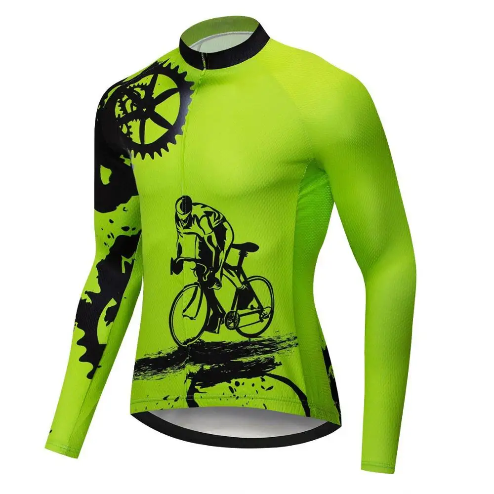 HIRBGOD MT180 bike Riding green cycle jersey Men's long sleeve bike jersey Comfortable cycling jersey Plus Size cycling wear
HIRBGOD MT180 bike Riding green cycle jersey Men's long sleeve bike jersey Comfortable cycling jersey Plus Size cycling wear