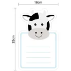 Custom Cow Cartoon Design Removable Erasable whiteboard Magnetic Sticker for Home decor and Promotional gifts using