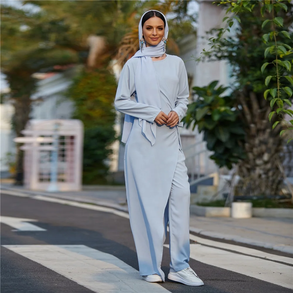 New Abaya Dubai Muslim fashion jumpsuit dress Turkey Islamic clothing African women dresses, Black, white, khaki, light blue
New Abaya Dubai Muslim fashion jumpsuit dress Turkey Islamic clothing African women dresses, Black, white, khaki, light blue