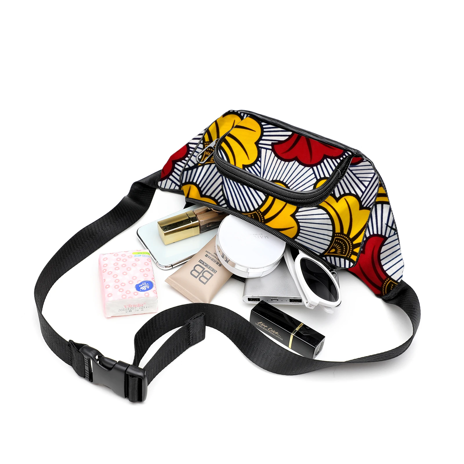 Mini cosmetic bag special fanny bag african fabric wax print fanny bag new style cross body women zipper items, Customized
Mini cosmetic bag special fanny bag african fabric wax print fanny bag new style cross body women zipper items, Customized