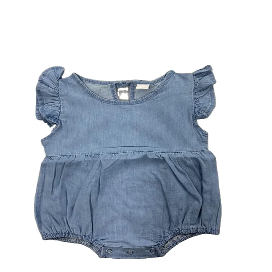 New fashion Sweet cute baby girls' rompers super soft and Solid color jumpsuits sleeveless Washed Jeans Denim Romper Jumpsuits, Blue
New fashion Sweet cute baby girls' rompers super soft and Solid color jumpsuits sleeveless Washed Jeans Denim Romper Jumpsuits, Blue