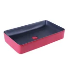 Hot new products cheap price Matt Color bathroom sink ceramic art wash basin