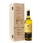 Recycled Box Wine Luxury Wedding Favor Gift Mother's Day Wooden Boxes with Logo Customized Packaging Box for Wine
