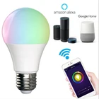 Rgbエジソン電球alexa音声制御a60ワイヤレス省エネ調光googleホームアシスタントwifi led電球ライトスマート電球