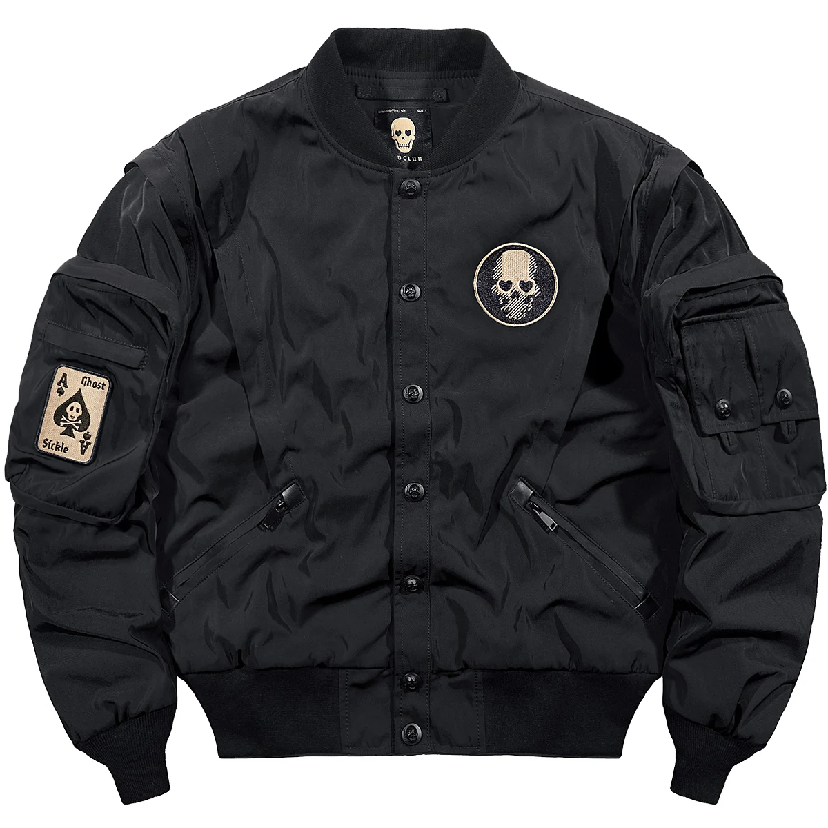 Men's Jackets Cold Winter Streetwear Satin Bomber Baseball Winter Jacket Men Jacket, Black
Men's Jackets Cold Winter Streetwear Satin Bomber Baseball Winter Jacket Men Jacket, Black